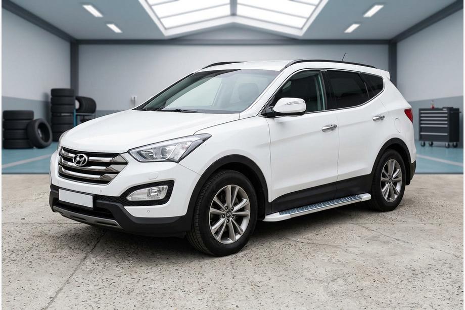 Hyundai Santa Fe 3 2012–2018 Sānu pakāpieni Allmond White (2 gab., alumīnijs) Image