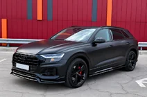 Audi Q8 2018– Integrētas jumta reliņas, melnas OEM (alumīnijs, uzstādīšana ar līmi) foto 2