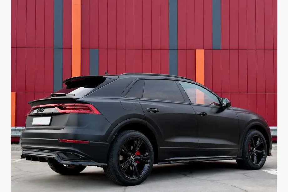 Audi Q8 2018– Integrētas jumta reliņas, melnas OEM (alumīnijs, uzstādīšana ar līmi) Image