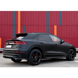 Integrētas jumta reliņas, melnas OEM (alumīnijs, uzstādīšana ar līmi) Audi Q5 2017–2025 foto 1