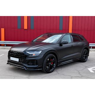 Integrētas jumta reliņas, melnas OEM (alumīnijs, uzstādīšana ar līmi) Audi Q5 2017–2025 foto 2