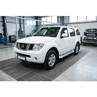 Sānu pakāpieni Allmond White (2 gab., alumīnijs) Nissan Pathfinder R51 2005–2014 foto 1