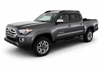 Toyota Tacoma 2015–2023 Melni OEM jumta reliņi (alumīnijs) foto 3