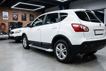Nissan Qashqai 2007–2010 Sānu pakāpieni Allmond White (2 gab., alumīnijs) foto 1