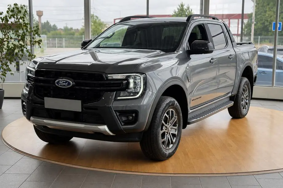 Ford Ranger 2022– Jumta reliņi melni OEM (alumīnijs) Image