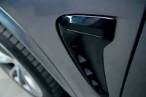 BMW X6 F16 2014–2019 Spārnu ventilācijas uzlikas Black X6M F86 stilā foto 1