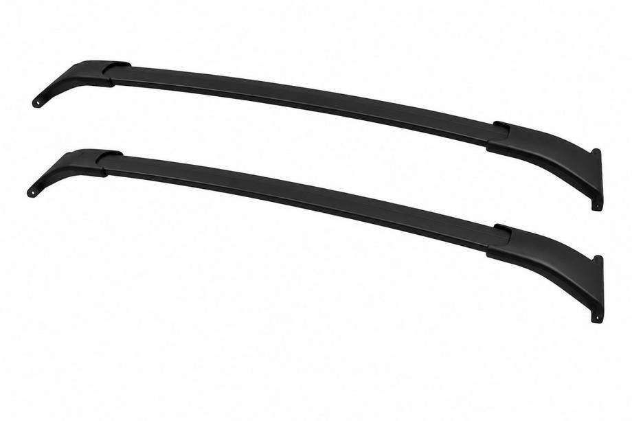 Chevrolet Tahoe 2014–2019 Jumta bagāžnieka šķērstieņi melni uz OEM reliņiem (alumīnijs) Image