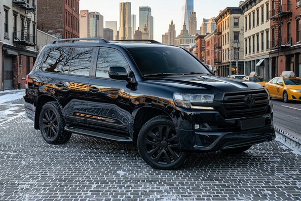 Black Edition Toyota LC200: tumšs, agresīvs stils pēc feislifta