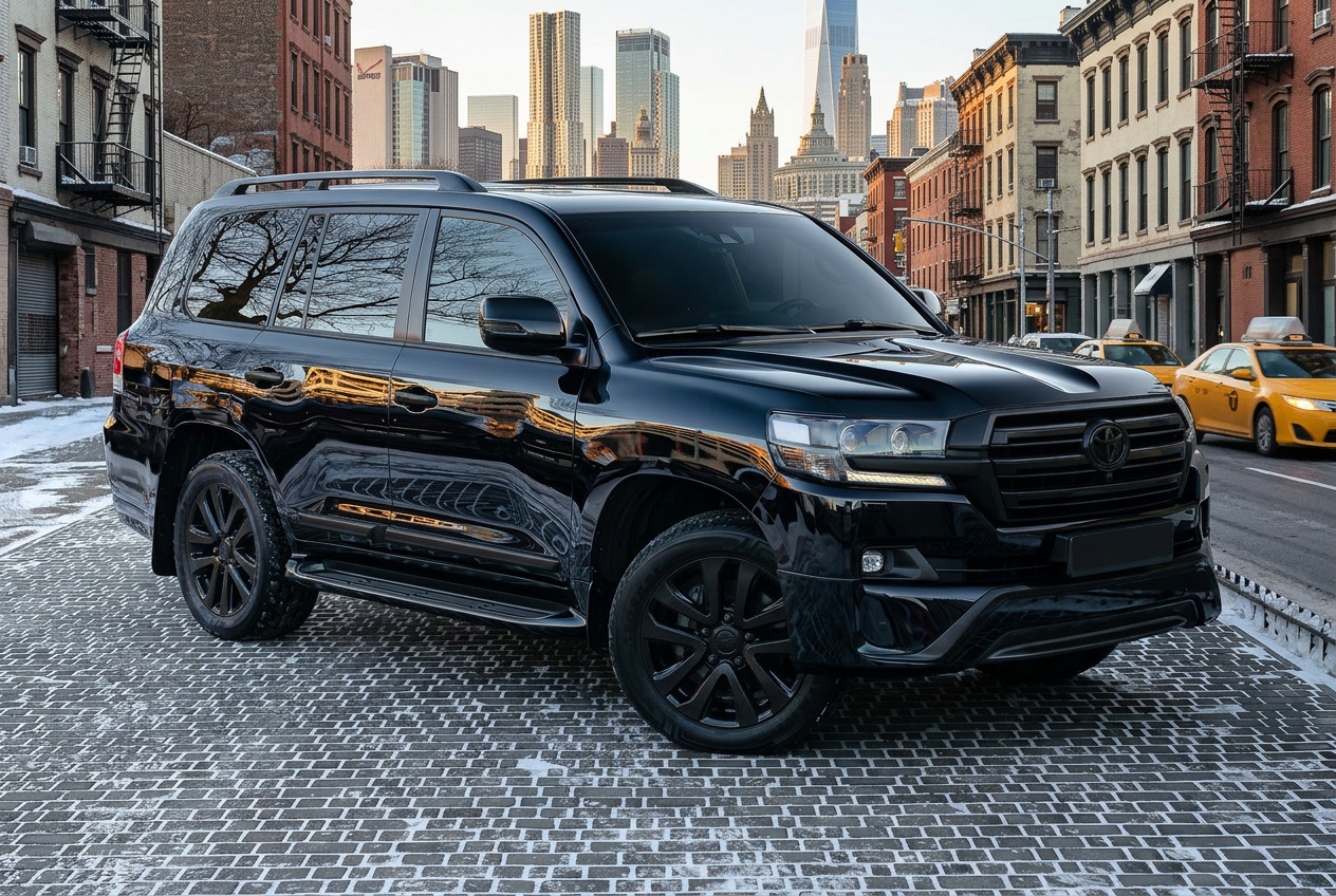Black Edition Toyota LC200: tumšs, agresīvs stils pēc feislifta