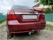Chevrolet Aveo T250 2005–2011 Aizmugurējā līste (nerūsējošais tērauds) foto 1