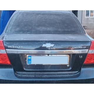 Aizmugurējā līste (nerūsējošais tērauds) Chevrolet Aveo T250 2005–2011 foto 3