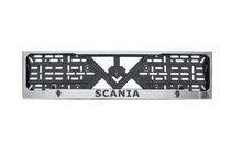 Scania Hromēts numura zīmes rāmītis (1 gab., nerūsējošais tērauds) foto 1