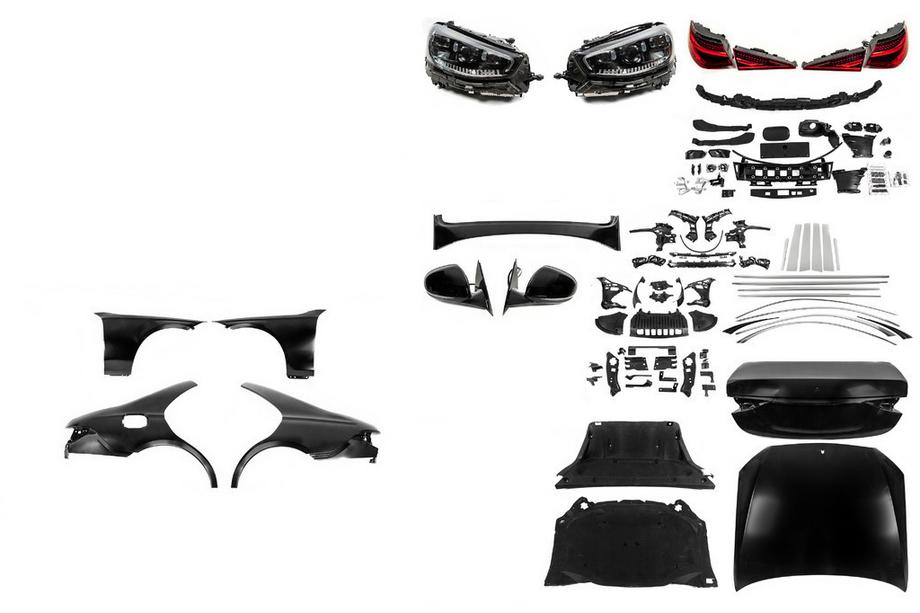 Mercedes S-class W221 2005–2013 Restailinga komplekts uz W223 (bez bamperiem) Image