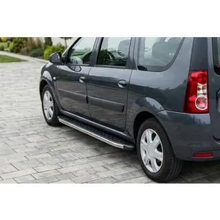 Sānu pakāpieni BlackLine (2 gab., alumīnijs) Dacia Logan MCV 2004–2014 foto 1