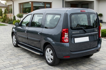 Renault Logan MCV 2005–2013 Sānu pakāpieni BlackLine (2 gab., alumīnijs) foto 1