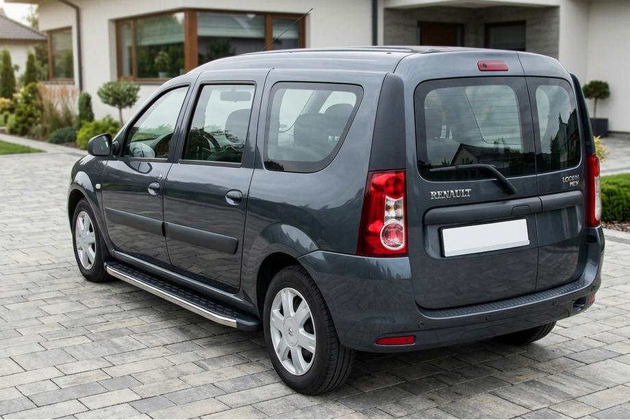 Renault Logan MCV 2005–2013 Sānu pakāpieni BlackLine (2 gab., alumīnijs) Image