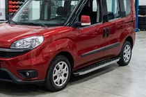 Fiat Doblo II 2010–2022 Sānu pakāpieni BlackLine (2 gab., alumīnijs) foto 1