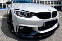 BMW 4 sērija F32/F33/F36 2012–2020 MP-Style priekšējā bampera lūpa (M-Sport, spīdīgi melna) foto 4