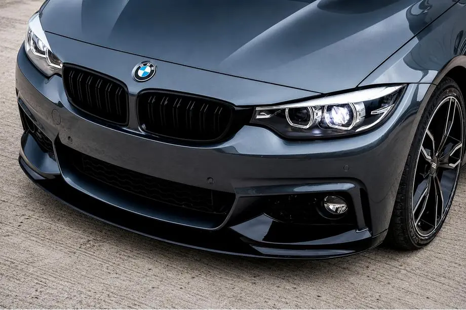 BMW 4 sērija F32/F33/F36 2012–2020 MP-Style priekšējā bampera lūpa (M-Sport, spīdīgi melna) Image