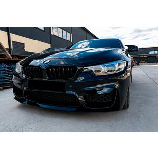 Priekšējā bampera lūpas spoilers CS-Style (M4, spīdīgi melns) foto 1