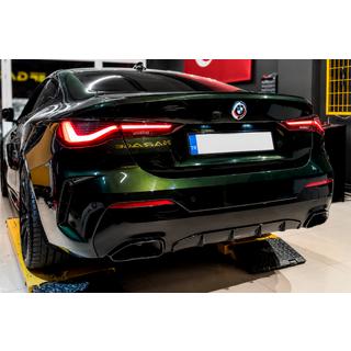 Aizmugurējā bampera difuzors ar izpūtēja uzgaļiem (G22/G23 M-Sport) foto 1