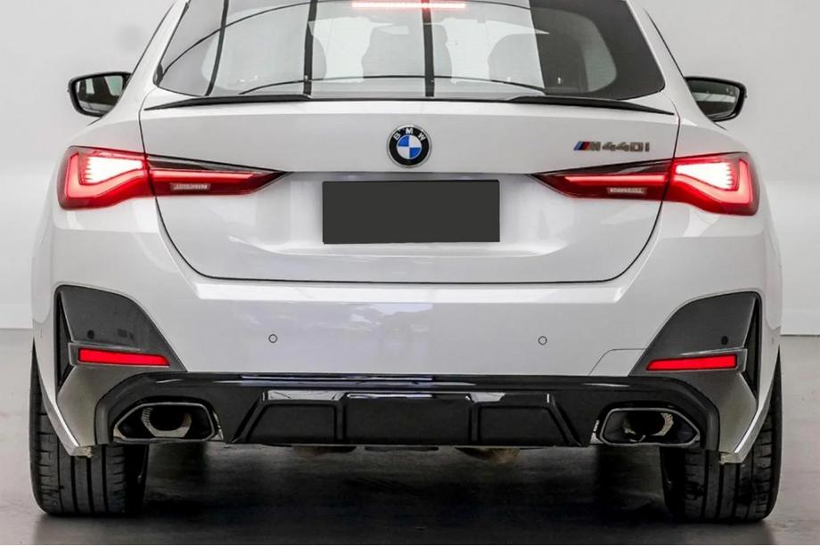 BMW 4. sērija G22/23/26 2020– Aizmugurējā bampera difuzors ar izplūdes uzgaļiem (G26 M-Sport) Foto 7