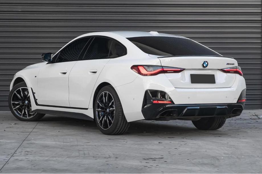 BMW 4. sērija G22/23/26 2020– Aizmugurējā bampera difuzors ar izplūdes uzgaļiem (G26 M-Sport) Foto 8