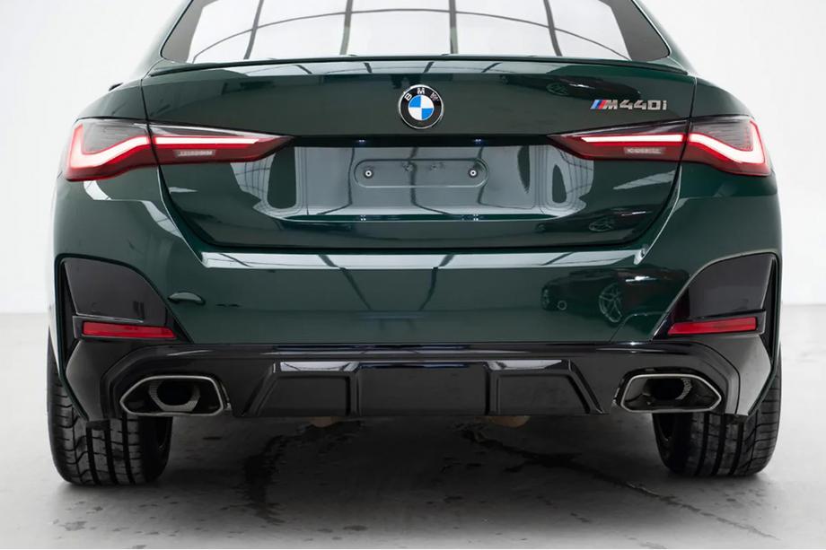 BMW 4. sērija G22/23/26 2020– Aizmugurējā bampera difuzors ar izplūdes uzgaļiem (G26 M-Sport) Foto 1