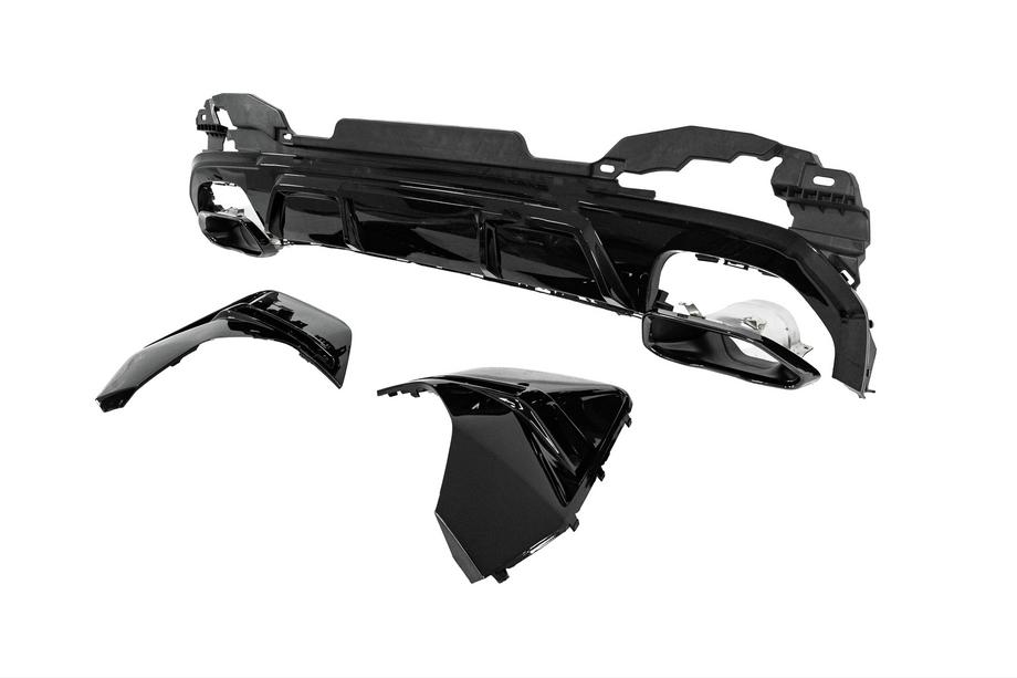 BMW 4. sērija G22/23/26 2020– Aizmugurējā bampera difuzors ar izplūdes uzgaļiem (G26 M-Sport) Foto 10