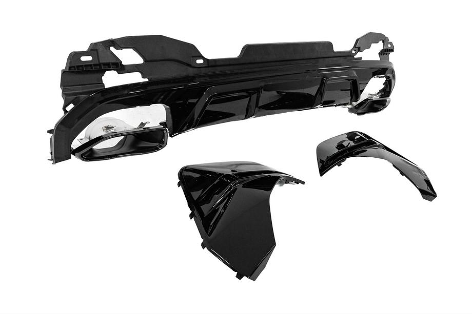BMW 4. sērija G22/23/26 2020– Aizmugurējā bampera difuzors ar izplūdes uzgaļiem (G26 M-Sport) Foto 11