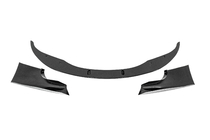 BMW 5. sērija E60/E61 2003–2010 Priekšējā bampera lūpa M5, spīdīgi melna foto 6