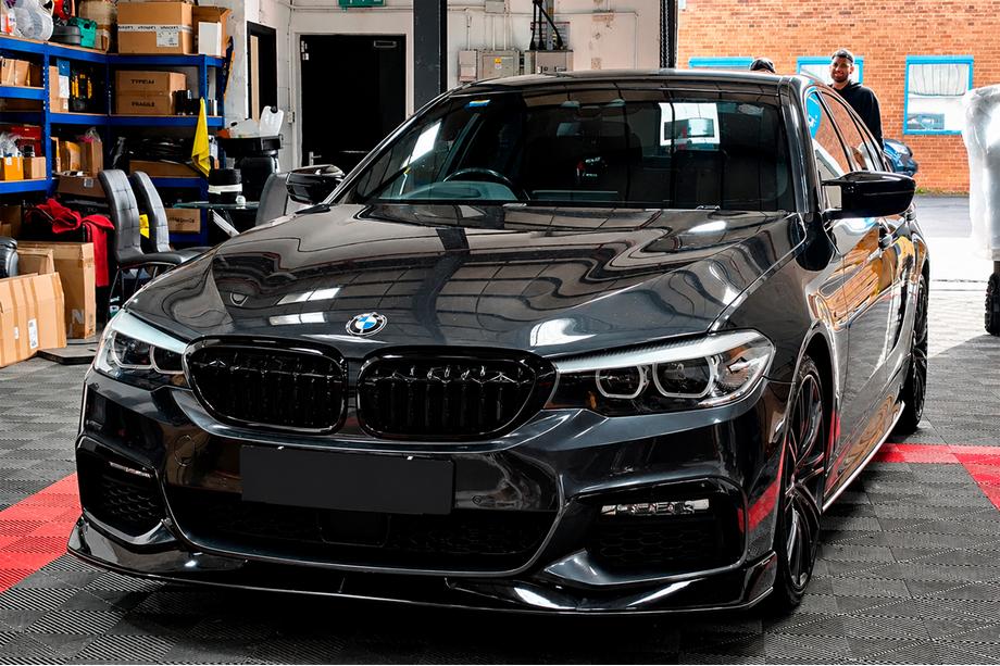 BMW 5. sērija G30/G31 2017–2023 Priekšējā bampera lūpa Lip AC-Style (M-Sport 2017-2020, ABS) Image