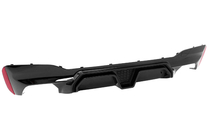 BMW 5. sērija G30/G31 2017–2023 Aizmugurējā bampera difuzors CS-Style (M-Sport/M5 F90, ABS) foto 9