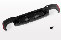BMW 5. sērija G30/G31 2017–2023 Aizmugurējā bampera difuzors CS-Style (M-Sport/M5 F90, ABS) foto 14