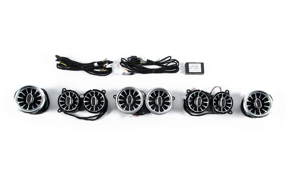 Mercedes S-class W222 2013–2022 LED ventilācijas deflektori (2018-2022, 64 krāsas) Foto 1