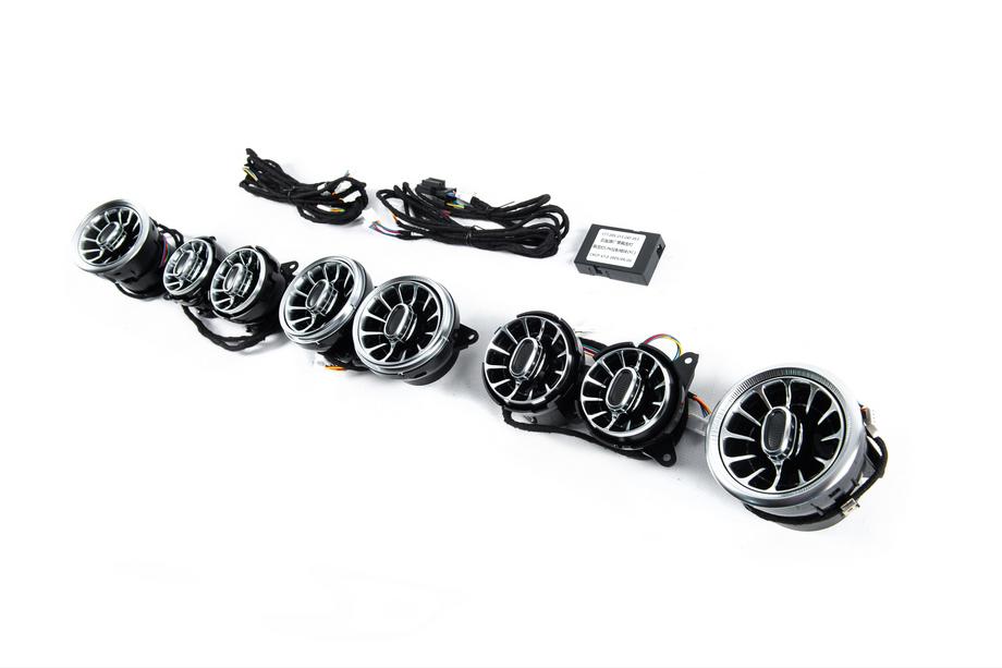 Mercedes S-class W222 2013–2022 LED ventilācijas deflektori (2018-2022, 64 krāsas) Foto 3