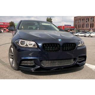 Priekšējā bampera lūpa MP-Style (M-Performance, melns spīdīgs) BMW 5. sērija F10/F11 2010–2016 foto 4