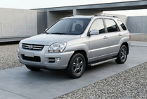 Kia Sportage 2004–2010 Sānu pakāpieni BlackLine (2 gab., alumīnijs) foto 1