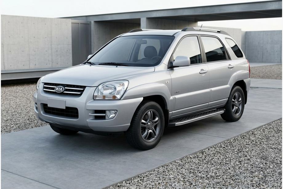 Kia Sportage 2004–2010 Sānu pakāpieni BlackLine (2 gab., alumīnijs) Image