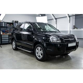 Sānu pakāpieni BlackLine (2 gab., alumīnijs) Hyundai Tucson JM 2004– foto 1