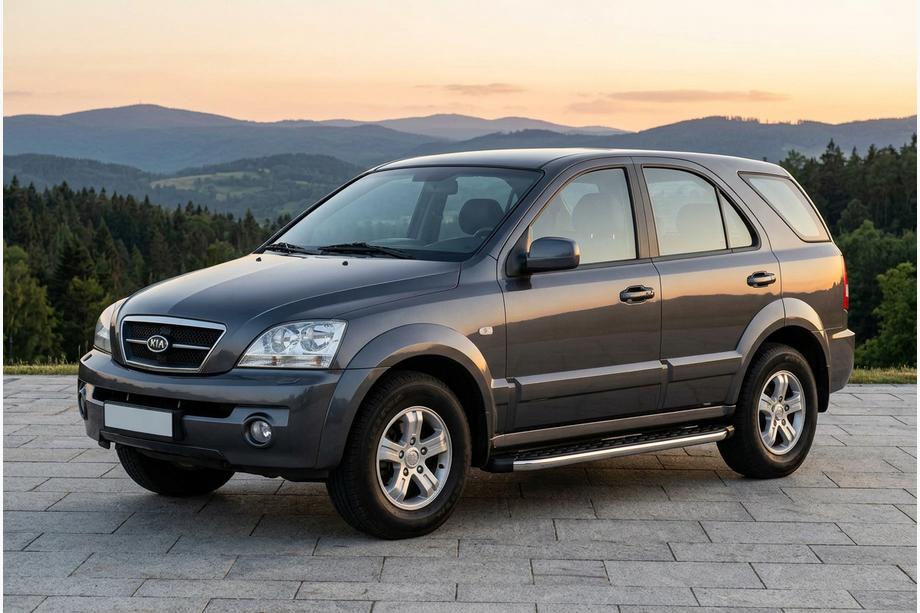 Kia Sorento I BL 2002–2009 Sānu pakāpieni BlackLine (2 gab., alumīnijs) Image