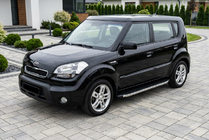 Kia Soul I 2008–2013 Sānu pakāpieni BlackLine (2 gab., alumīnijs) foto 1