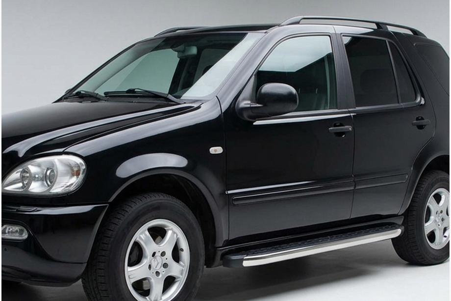 Mercedes ML W163 1997–2005 Sānu pakāpieni BlackLine (2 gab., alumīnijs) Image