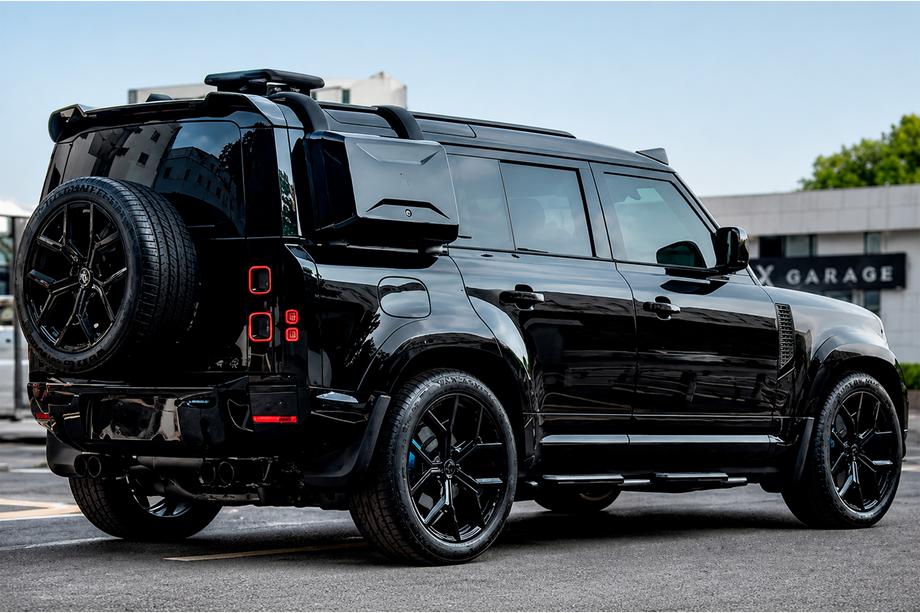 Land Rover Defender 2019– Dubļusargi Type-A (melni spīdīgi, 4 gab.) Image