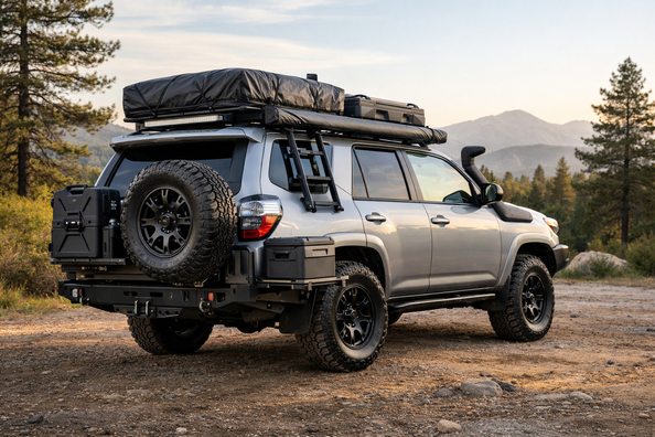 Ko uzlikt Toyota 4Runner dabai, šosejai un ģimenes izbraucieniem