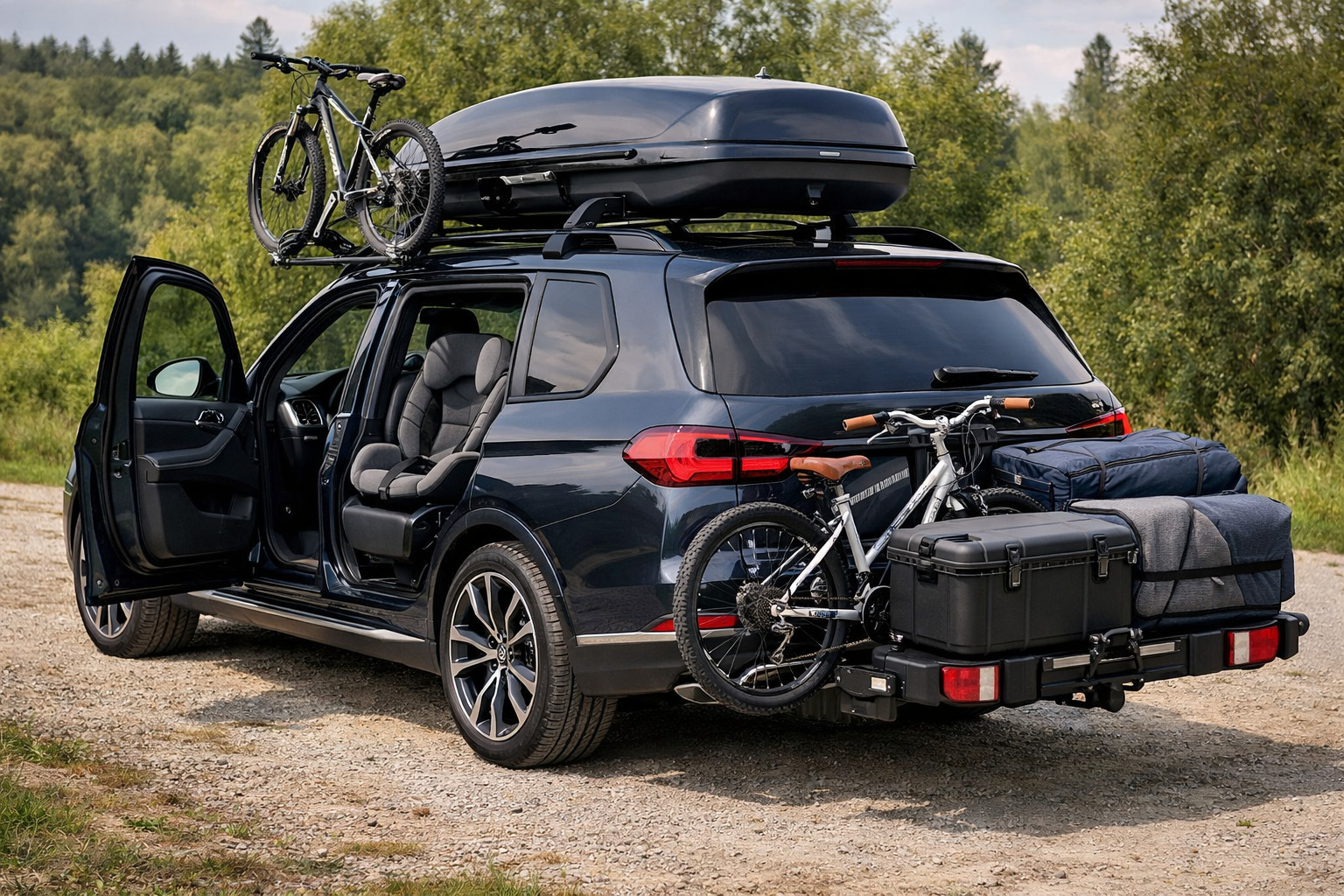 Ko uzstādīt BMW X7 G07 ģimenei un tāliem braucieniem: starta komplekts bez liekā
