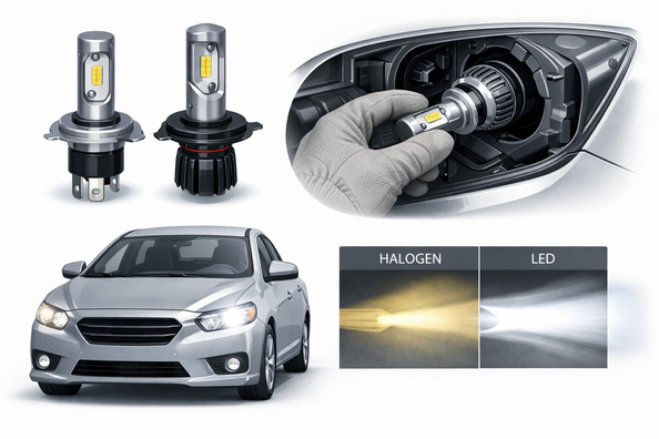 Kā izvēlēties LED spuldzes auto: pēc cokola un spilgtuma