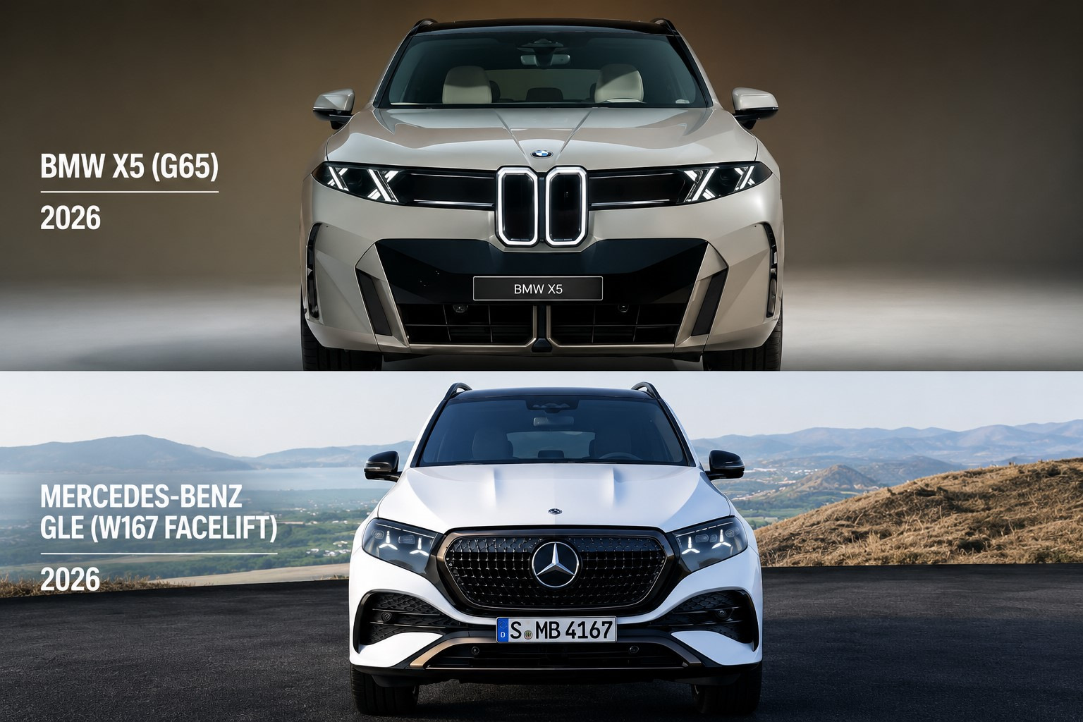 Jaunais BMW X5 G65 vai Mercedes GLE W167 Facelift: kurš krosovers labāks