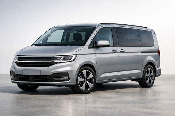 Volkswagen Transporter T7 (2025) apskats: jauns biznesa autobuss darbam un braucieniem