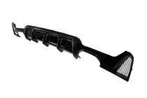 BMW 4 sērija F32/F33/F36 2012–2020 Aizmugurējā bampera difuzors divpusējai dubultizplūdei (M-Sport, ABS) foto 2